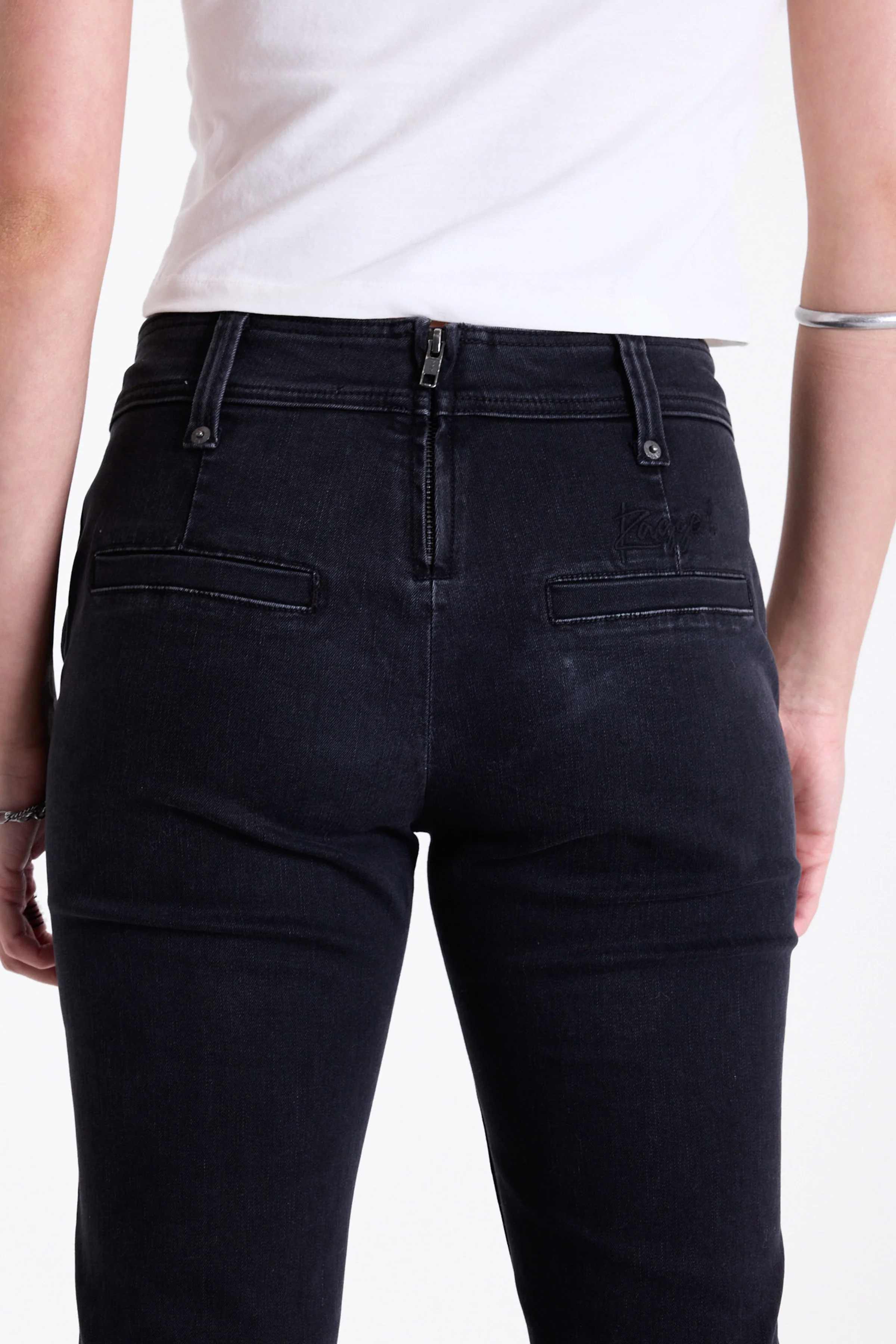 Alter Black Low Rise Flare Jeans - Image 3